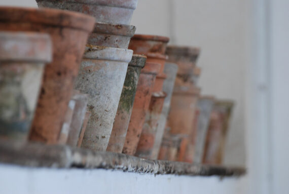 Handgedrehte Tontöpfe